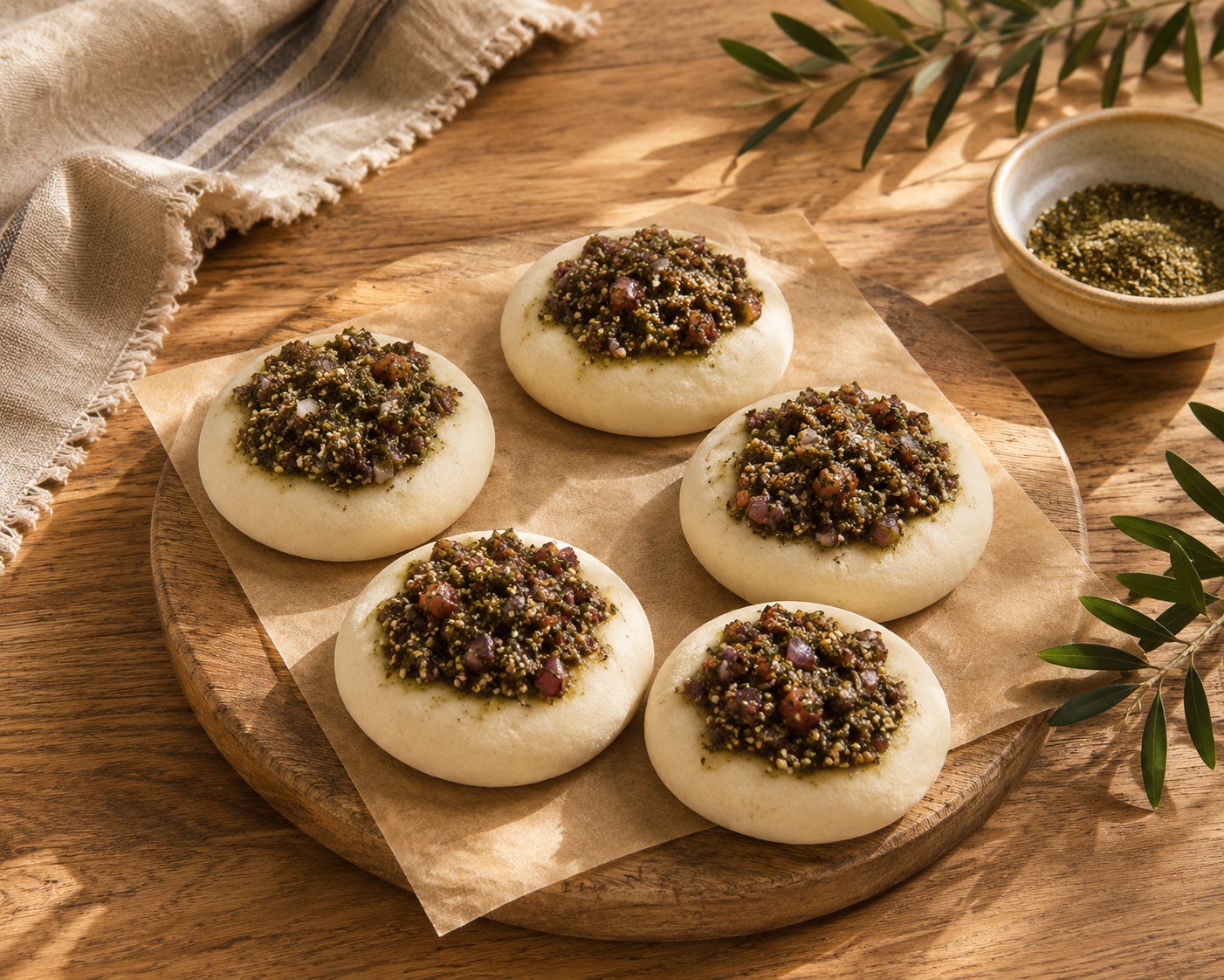 Veggie Zaatar Manakesh