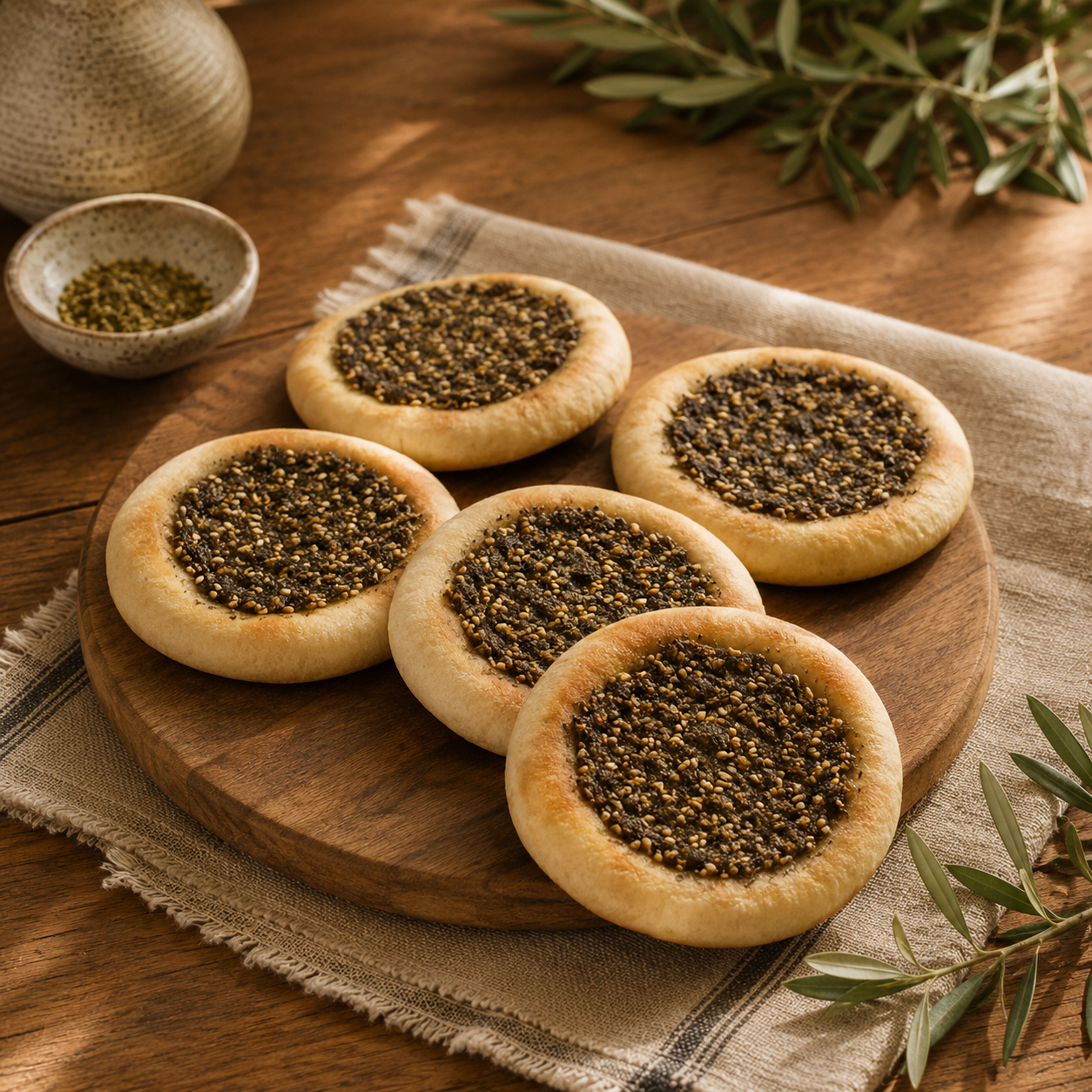Zaatar (Lebanese Thyme) Manakesh