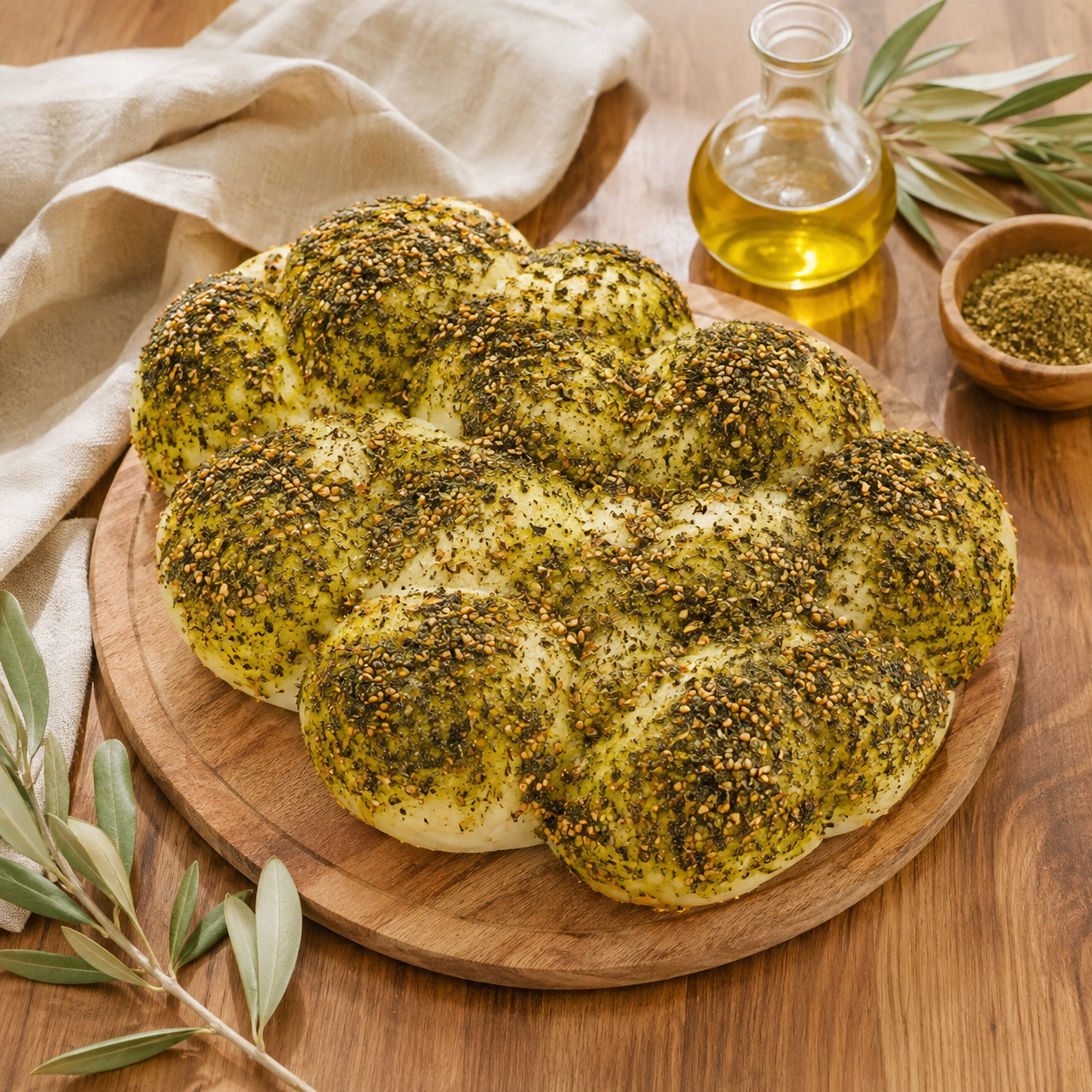 Lebanese Thyme (Zaatar) Bread