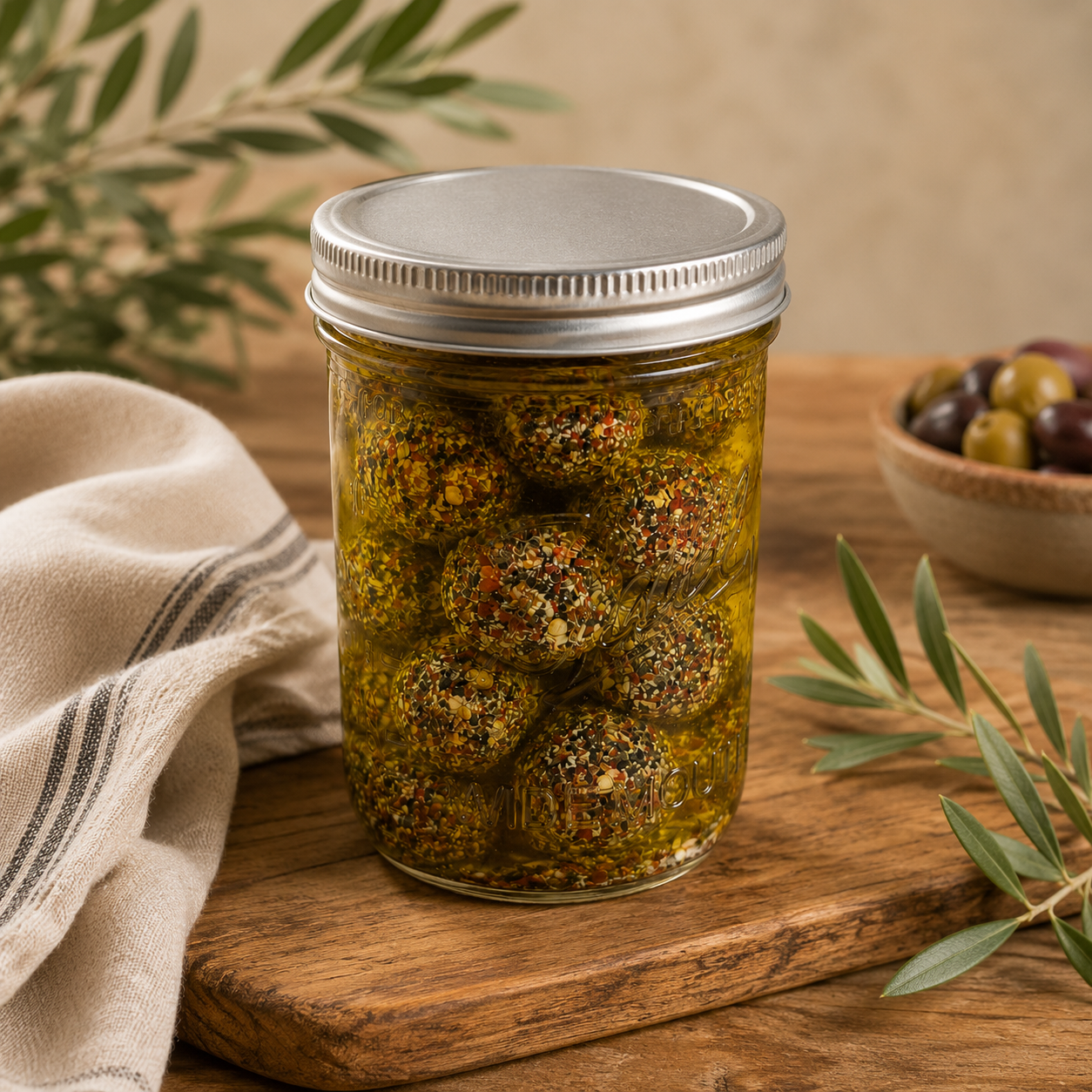 Spicy Labneh Balls