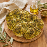 Lebanese Thyme (Zaatar) Bread W Olive